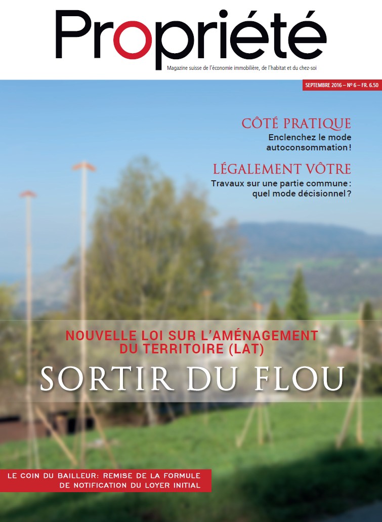 Fédération Romande Immobilière - Fédération Romande Immobilière - LAT : sortir du flou
