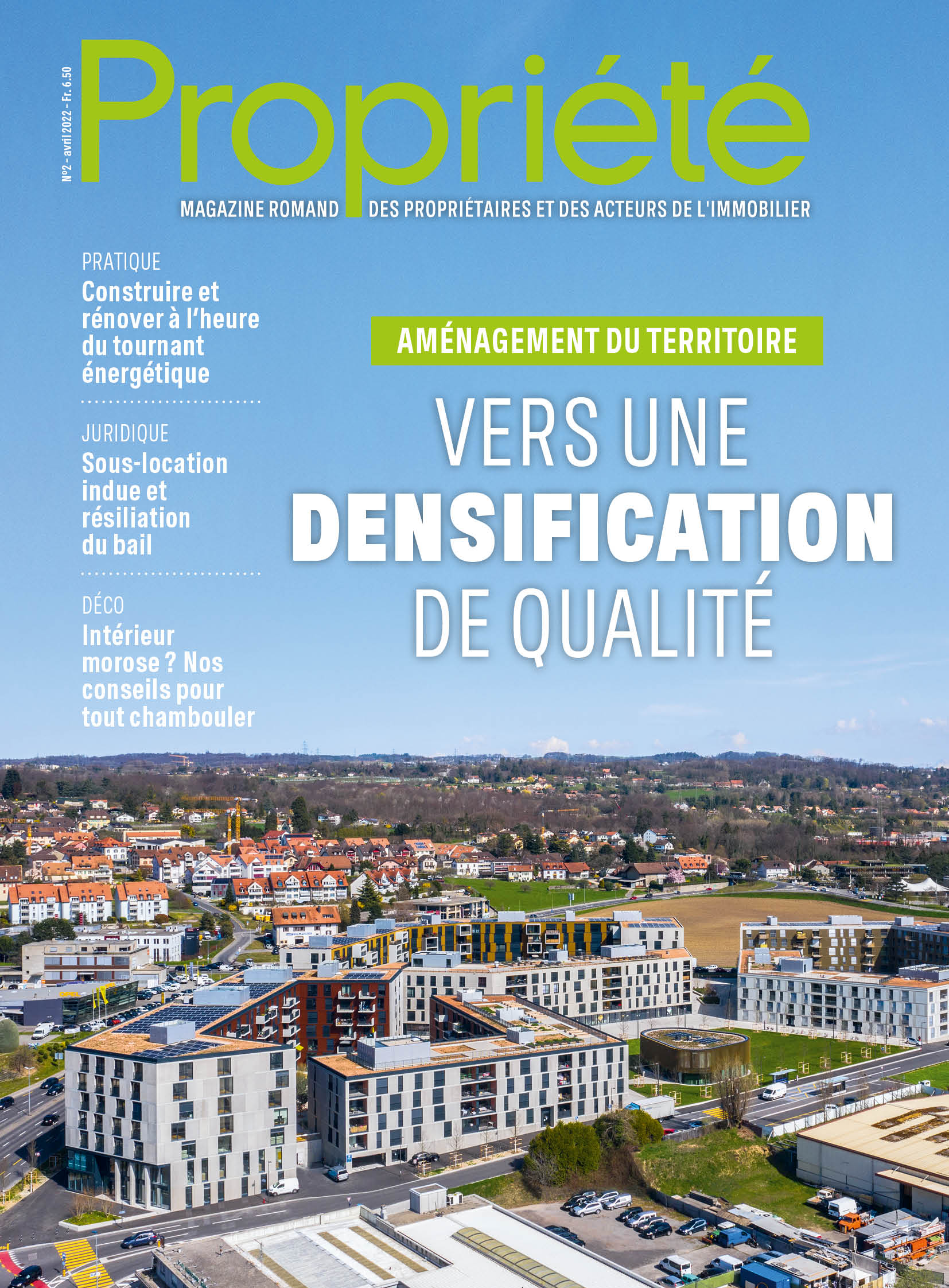 Fédération Romande Immobilière - Fédération Romande Immobilière - Aménagement du territoire : vers une densification de qualité